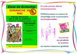 Prochaine zone de gratuités dimanche 30 mai de 10h à 16h esplanade Jean Louvière