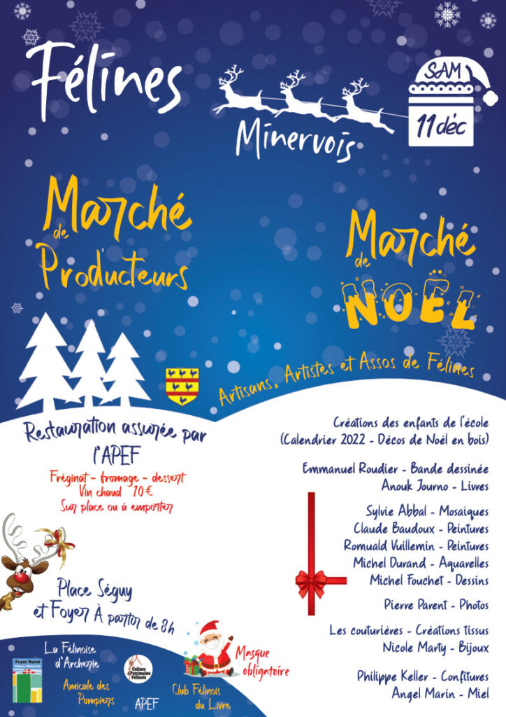 Marché de Noël et marché de producteurs et créateurs, samedi 11 novembre à partir de 8h Place Séguy et esplanade Louvière