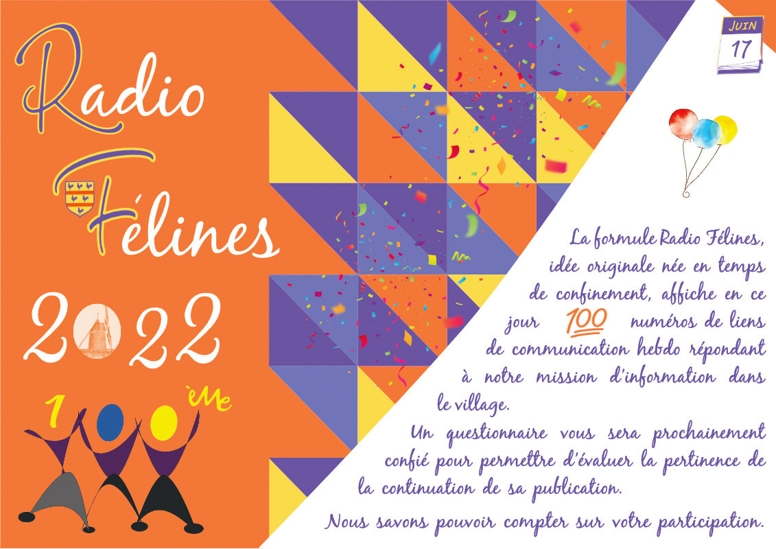 Radio Félines, les dernières infos du 17 juin 2022