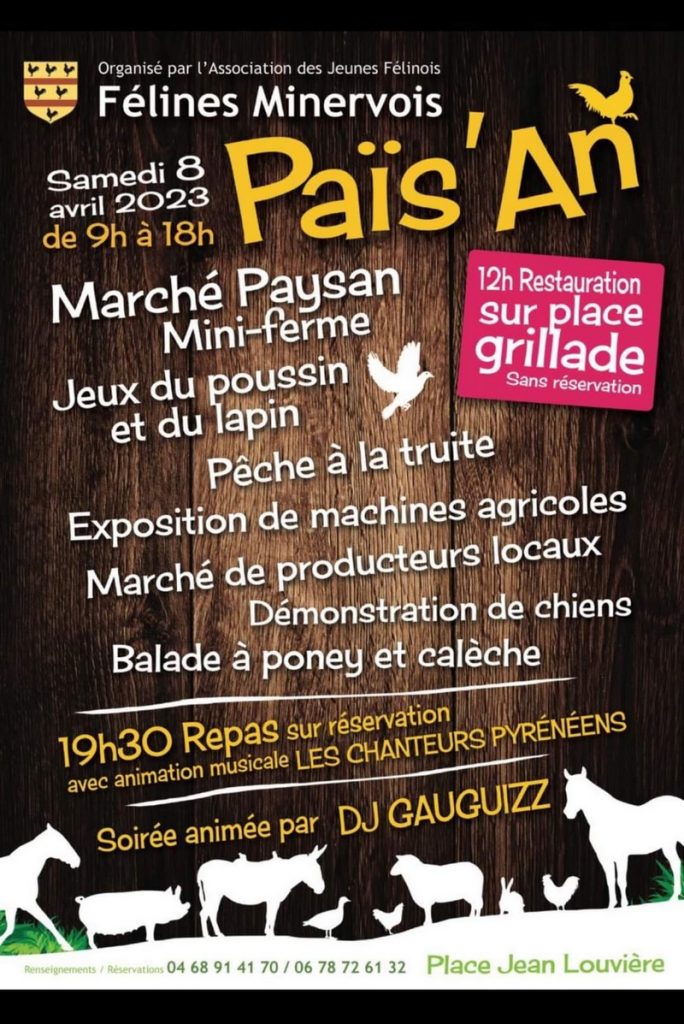 "Païs'An" 6ème édition - samedi 8 avril de 9h à 18h Place Louvière